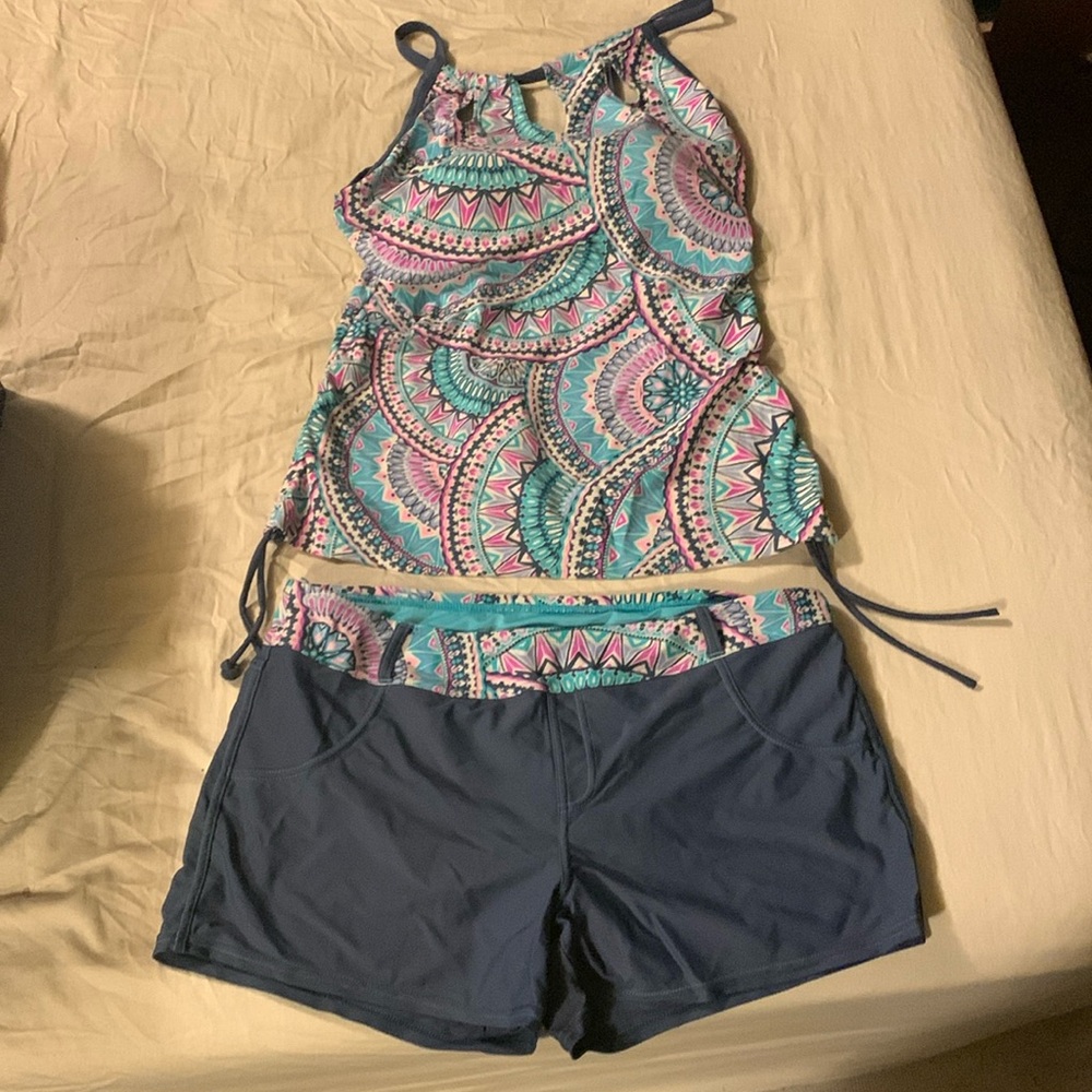 Used women’s two-piece swimsuit.